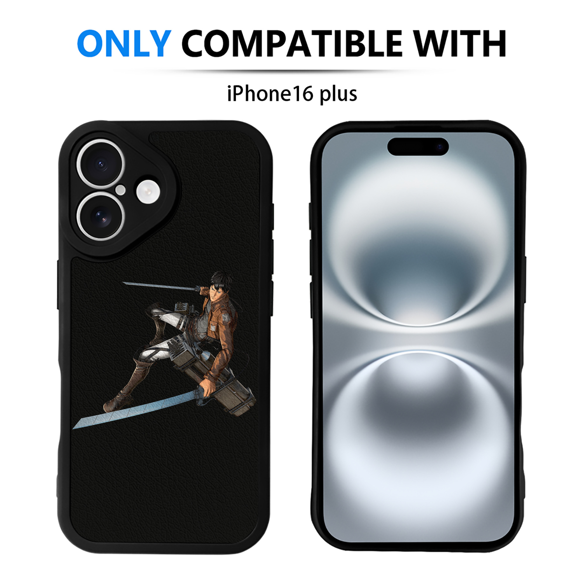 （画像用） 進撃の巨人 ベルトルト・フーバー Attack on Titan Bertholdt Hoover 【iPhone 16シリーズ対応】シリコンスマホケース（レザー調） 材質：シリコン